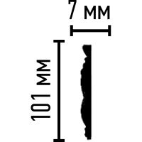 Товар: Молдинг Decomaster 2440x101x7 мм арт-DT-8035 - фото 2 Молдинг Decomaster 2440x101x7 мм арт-DT-8035 — фото 2, Молдинги