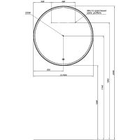 Зеркало Aquanet Тренд 100 с подсветкой с сенсорным выключателем и подогревом арт-316688 — фото 7, Зеркала в ванную комнату