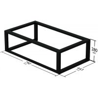 Консоль для раковины СанТа 80 Муар арт-900145 — фото 8, Консоли для раковины