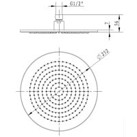 Верхний душ Villeroy&Boch Черный матовый арт-TVC000001000K5 — фото 7, Верхние души