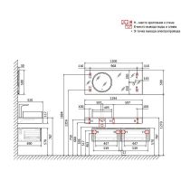 Тумба Jorno Modulare 60 подвесная Белая арт-Mdlr.01.60/P/W/JR — фото 10, Комоды и тумбы для ванной комнаты