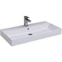 Комплект мебели для ванной Aquanet Нью-Йорк 85 подвесной Шпон Орех арт-211661 — фото 4, Комплекты мебели для ванной