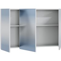 Зеркальный шкаф СанТа Аврора 100 Белый арт-700350 — фото 2, Зеркальные шкафы в ванную