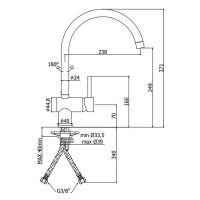 Смеситель для кухни Paffoni Light Белый матовый арт-LIG280BO — фото 2, Смесители для кухни