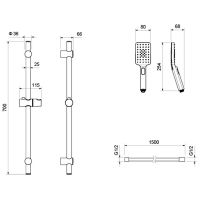 Комплект смесителей Aquatek Лира Хром арт-AQ1431CR — фото 11, Готовые комплекты для ванной комнаты
