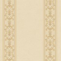 Обои Roberto Borzagi Queen I Винил на флизелине (1,06*10,05) Бежевый, Полоса/Вензель арт-90108-3 — фото 1, Обои для стен