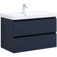 Тумба под раковину Aquanet Вега 2.0 80 подвесная Маренго арт-337949 — фото 1, Тумбы под раковину