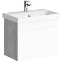 Тумба под раковину Aqwella Smart 60 подвесная Бетон светлый арт-SRT0106BS — фото 1, Тумбы под раковину