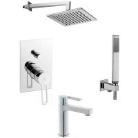 Комплект смесителей Paffoni Ringo Хром арт-KITRIN015CR071 — фото 1, Готовые комплекты для ванной комнаты