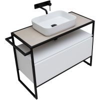 Тумба под раковину Allen Brau Priority 100 Белая матовая арт-1.31003.WM — фото 15, Тумбы под раковину