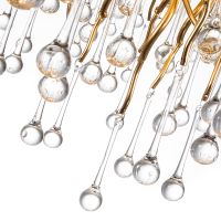 Люстра Divinare Salice Прозрачная Золото арт-3132/01 SP-10 — фото 3, Люстры