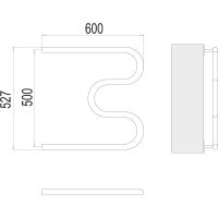 Товар: Водяной полотенцесушитель Terminus М-образный (3/4) 500х600 Хром, боковое подключение, G 3/4" НР арт-4620768880506 - фото 3 Водяной полотенцесушитель Terminus М-образный (3/4) 500х600 Хром, боковое подключение, G 3/4" НР арт-4620768880506 — фото 3, Водяные полотенцесушители