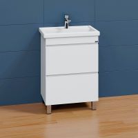 Тумба под раковину СанТа Марс 60 Белая арт-700291 — фото 2, Тумбы под раковину