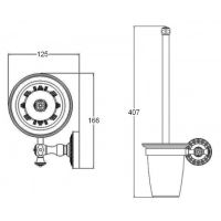 Ершик для унитаза Bronze de Luxe Windsor Бронза арт-K25010 — фото 3, Ершики для унитаза