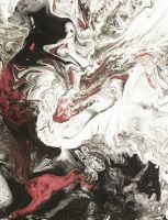 Фреска Ortograf Misto 34028 Фактура бархат FX Флизелин (2,3*3) Белый/Черный/Красный, Абстракция арт-34028 (бархат FX) — фото 2, Фрески