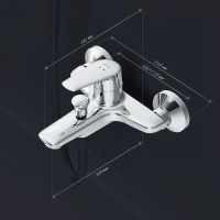 Смеситель для ванны AM.PM Joy Хром арт-F85E10000 — фото 8, Смеситель для ванны