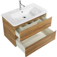 Тумба под раковину BelBagno 80 подвесная Rovere Rustico арт-ALBANO-CER-800-2C-SO-RR — фото 3, Тумбы под раковину