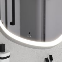 Зеркало AM.PM Func 55 с подсветкой с ИК-сенсорным выключателем арт-M8FMOX0551WGH — фото 5, Зеркала в ванную комнату