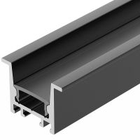 Профиль алюминиевый Arlight Comfort встраиваемый для контурной подсветки Черный арт-031769 — фото 1, Профили для светодиодных лент