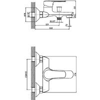 Смеситель для ванны Orange Sofi Хром арт-M43-100cr — фото 10, Смеситель для ванны