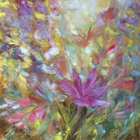 Фреска Ortograf Цветы 8065 Фактура бархат FX Флизелин (2,7*2,7) Разноцветный, Цветы/Живопись арт-8065 (бархат FX) — фото 2, Фрески