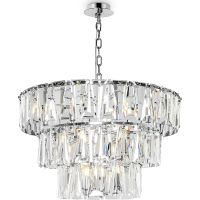 Подвесной светильник Maytoni Modern Puntes Прозрачный Хром арт-MOD043PL-18CH — фото 1, Подвесные светильники