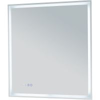 Зеркало Aquanet Оптима 70 с подсветкой с сенсорным выключателем, часами и подогревом арт-288964 — фото 3, Зеркала в ванную комнату