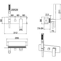 Смеситель для душа Allen Brau Infinity Черный матовый арт-5.21011-31 — фото 11, Смеситель для душа