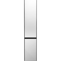 Шкаф пенал Creto Amelia 38 R подвесной Антрацит Белый арт-14-1035G — фото 1, Пеналы для ванной комнаты