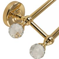 Полотенцедержатель Migliore Amerida двойной Золото с кристаллами Swarovski арт-16606 — фото 3, Полотенцедержатели