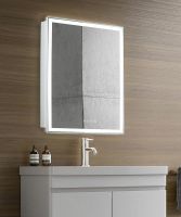 Зеркальный шкаф Silver Mirrors Киото 60 с подсветкой Белый арт-LED-00002358 — фото 7, Зеркальные шкафы в ванную