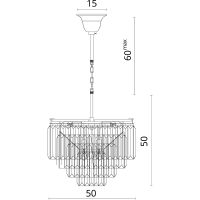 Люстра Divinare Nova Прозрачная Хром арт-3001/02 LM-9 — фото 3, Люстры