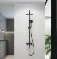 Душевая система Aquatek Бетта Черная матовая арт-AQ2160MB — фото 3, Душевые стойки