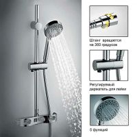 Душевой гарнитур Gappo Хром арт-G8002 — фото 9, Душевые гарнитуры на штанге