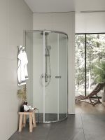 Душевой уголок Agger 90x90 профиль Хром стекло прозрачное арт-A01-090TCR/G — фото 4, Душевые уголки четверть круга