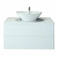 Тумба под раковину Orange Otto подвесная Белый глянцевый арт-Ot-100TuMDF — фото 6, Тумбы под раковину