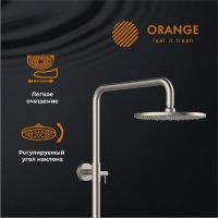 Товар: Душевая система Orange Steel Никель арт-M99-911ni - фото 2 Душевая система Orange Steel Никель арт-M99-911ni — фото 2, Душевые стойки
