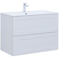 Тумба с раковиной Aquanet Терра 90 подвесная Белая матовая арт-323185 — фото 1, Тумбы с раковиной