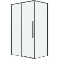 Душевой уголок Grossman Galaxy 130х80 профиль Графит сатин стекло прозрачное арт-120.K33.01.1380.42.00 — фото 5, Прямоугольные душевые уголки