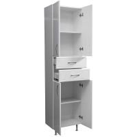 Товар: Шкаф пенал Stella Polar Концепт 48 Белый арт-SP-00000149 - фото 2 Шкаф пенал Stella Polar Концепт 48 Белый арт-SP-00000149 — фото 2, Пеналы для ванной комнаты