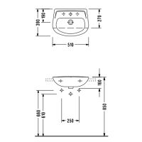 Товар: Раковина Serel Friendly 51 Белая арт-6734 - фото 2 Раковина Serel Friendly 51 Белая арт-6734 — фото 2, Раковины подвесные