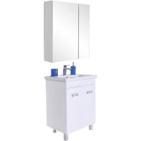 Тумба с раковиной Orange Таис 60 напольная Белый глянец арт-Ta-60TUW+RA — фото 8, Тумбы с раковиной