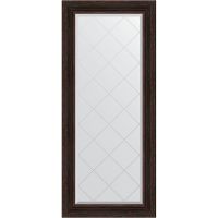 Зеркало Evoform Exclusive-G 158х69 с гравировкой в багетной раме - Темный прованс 99 мм арт-BY 4162 — фото 1, Зеркала в ванную комнату