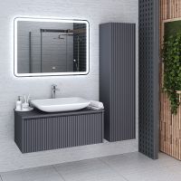 Тумба под раковину Aqua de Marco Monaco 90 подвесная Графит арт-2090GRMON — фото 12, Тумбы под раковину