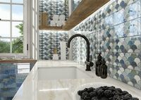 Керамическая плитка Mainzu Rev.Bellagio Escama blu настенная 10х30 см арт-919349 — фото 3, Керамическая плитка