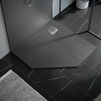 Душевой поддон из искусственного камня Vincea 100х100 Серый арт-VST-4SP1010G — фото 4, Душевые поддоны из искусственного камня