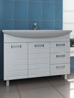 Тумба под раковину Vigo Diana 105 Белая арт-tn.DIA.STI.100.2D.3Y — фото 2, Тумбы под раковину