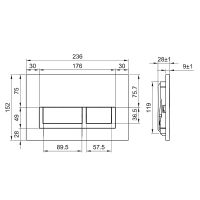 Клавиша смыва Olive's Sierra Хром глянцевый арт-SR419C — фото 2, Кнопки смыва