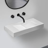 Раковина Abber Stein 100 Белая матовая арт-AS2641 — фото 1, Раковины подвесные