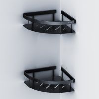 Полка корзина AM.PM Sense L угловая Черная матовая арт-A7454222 — фото 4, Полки для ванной и душа